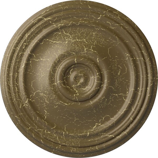 Ekena Millwork Reece Ceiling Medallion (Fits Canopies up to 6 3/4"), 21"OD x 1 1/4"P, Mississippi Mud Crackle CM21REMMC - main